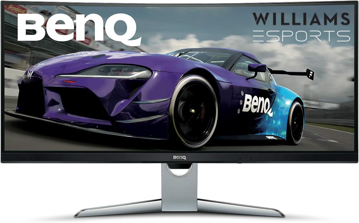 BenQ EX3501R 35 inch Ultra WQHD 3440×1440 | 100Hz Curved Gaming Monitor, 1800R Edge-to-Edge Ultra Slim Bezels